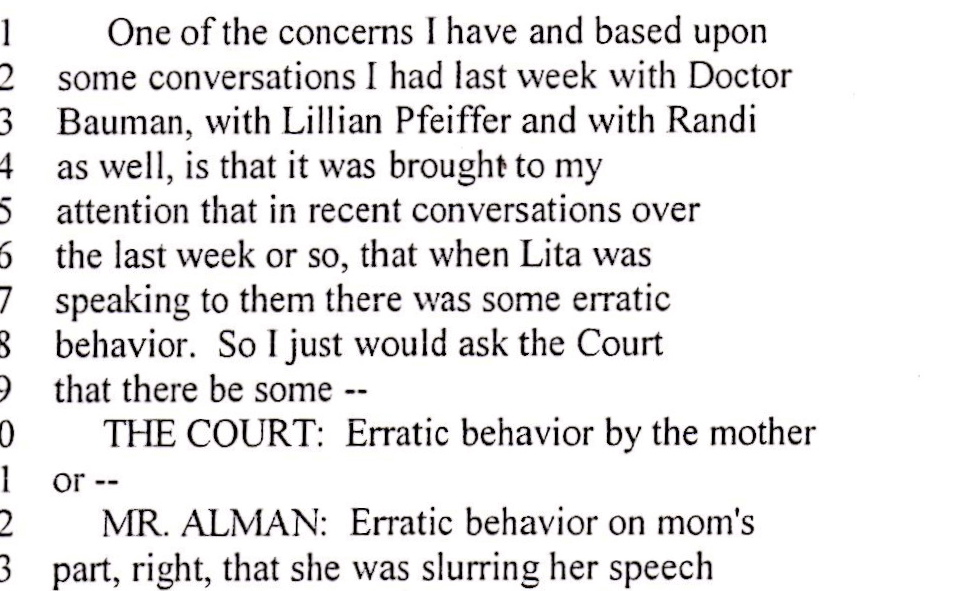 0_LF_Slur COURT TRANSCRIPT ERATIC BEHAVIOR - SLURRING SPEECH