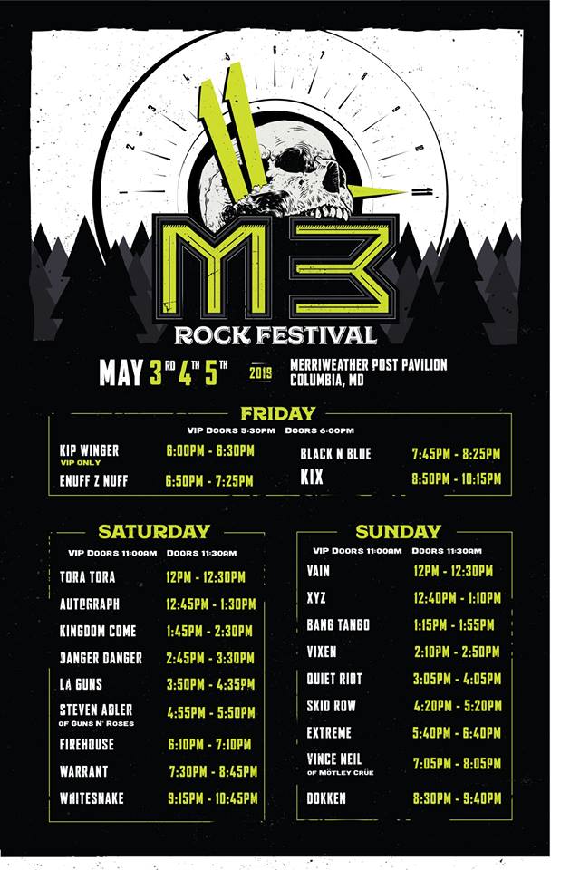 M3 Music Festival announces set times for annual event feat Whitesnake