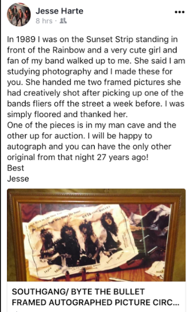 eBroke … SouthGang singer Jesse Harte selling random items on