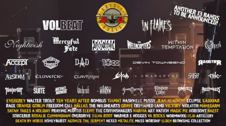 Sweden Rock Announce 2022 Lineup With Guns N’ Roses, Volbeat, Accept ...