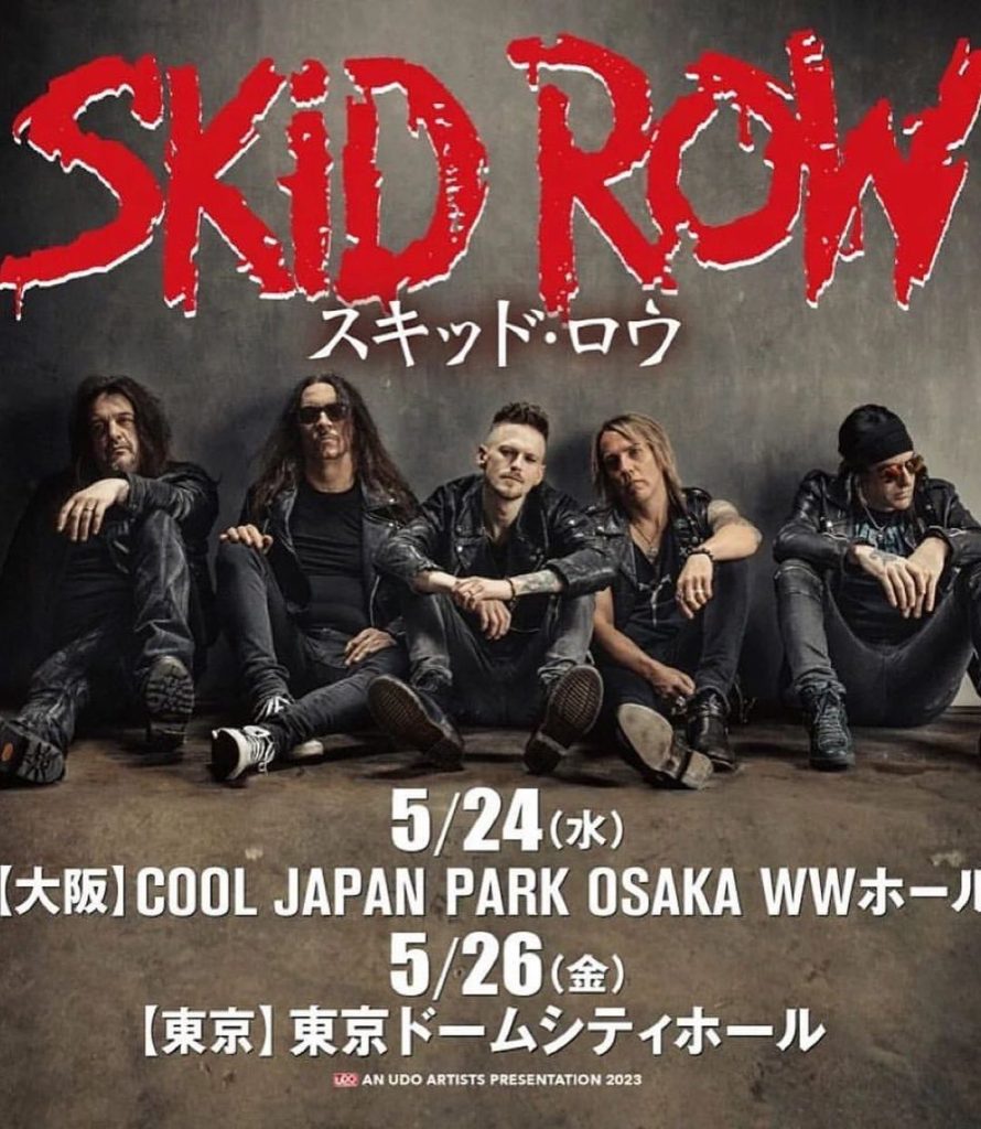 SICK ROW … Skid Row have just Postponed their Shows in Japan in addition to 3 Australian Tour Dates, all due to singer Erik Grönwall falling ill