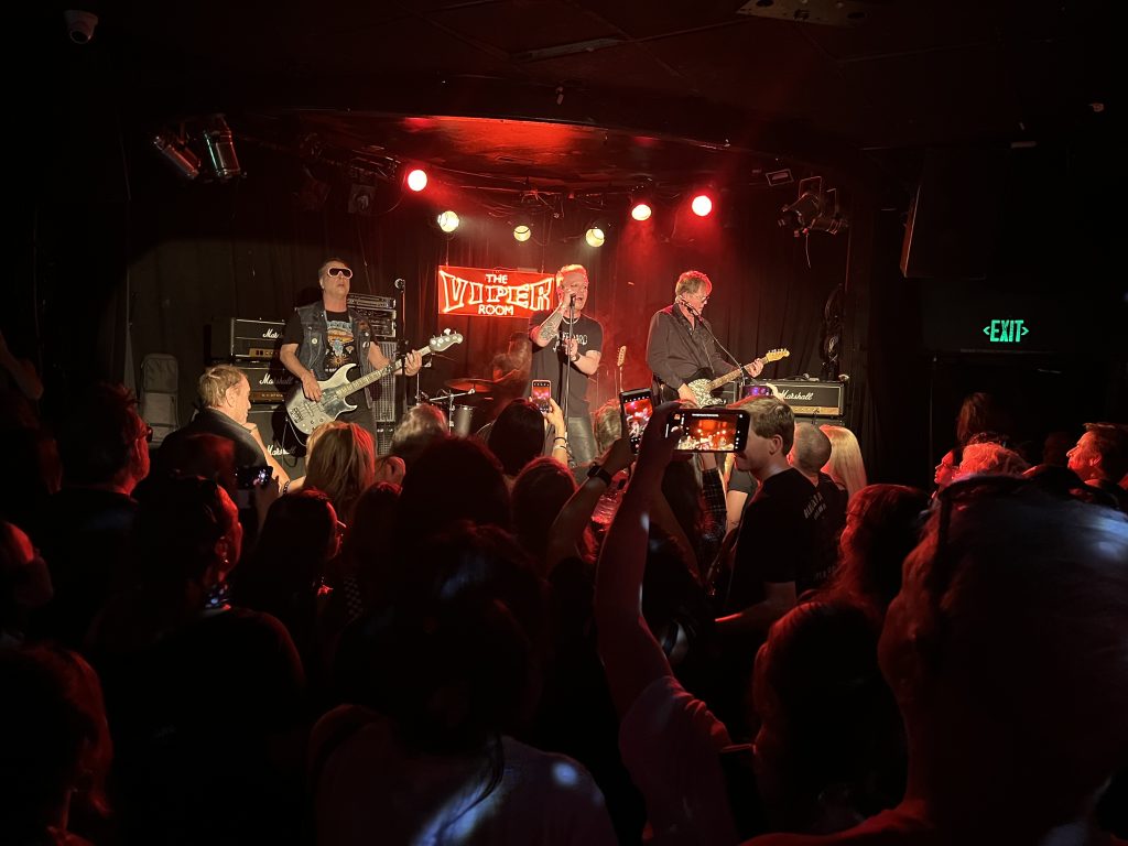 LIVE on SUNSET … Blackboard Jungle jam with BulletBoys singer at their final Viper Room show while Zebra fills the Whisky-A-Go-Go to capacity