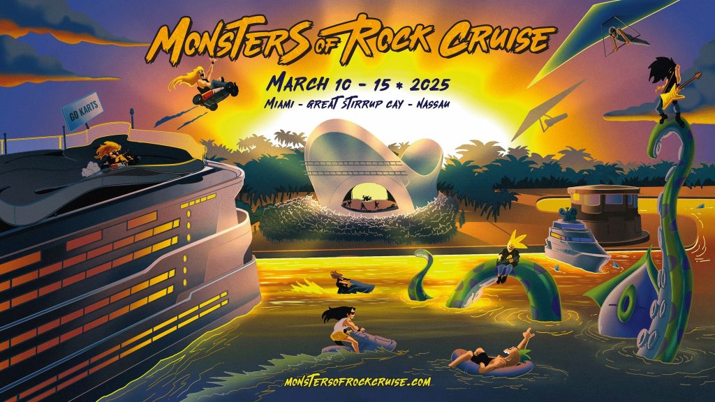 2025 … Monsters of Rock Cruise have started to announce bands for their Annual Water Festival set to sail March 10th-15th 2025